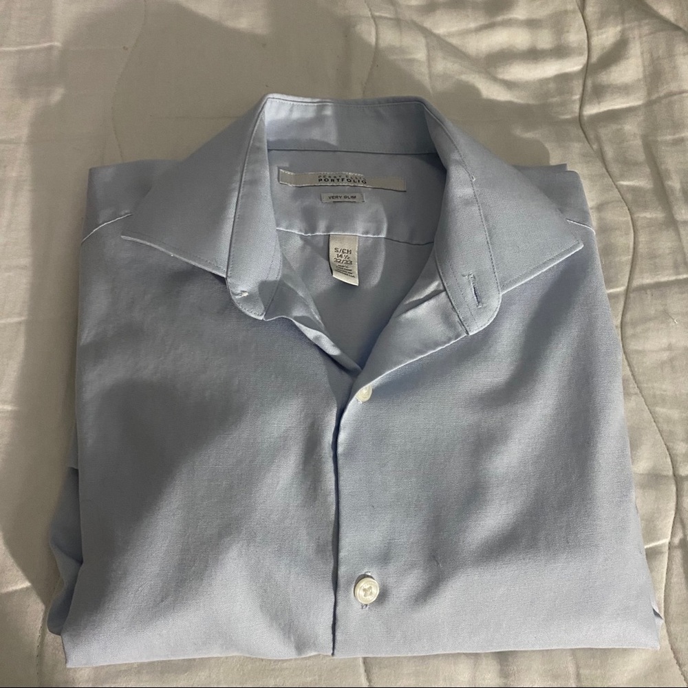 Perry Ellis portfolio man shirt 14 1/2  32/33